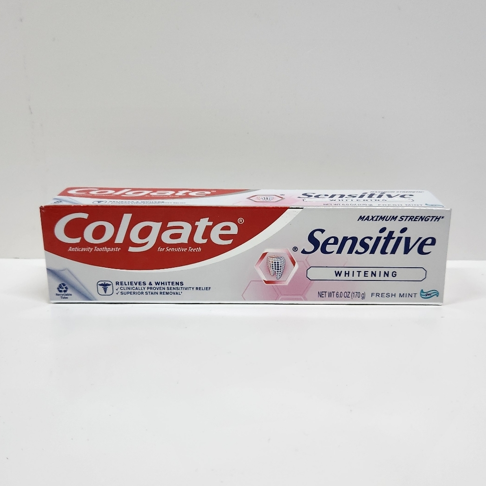 🍭7/$15 Colgate Sensitive Anticavity Whitening Toothpaste, Fresh Mint